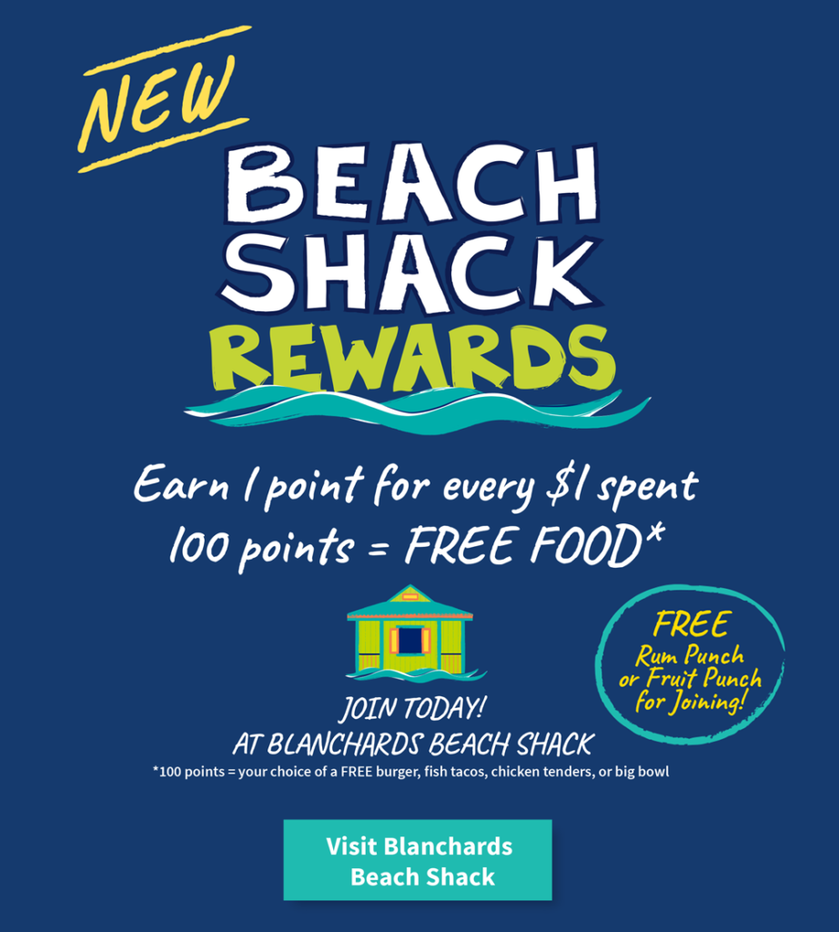 Beach Shack Rewards - Blanchards – Anguilla Restaurants